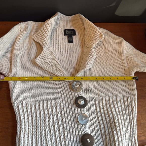 Cotton Summer blazer by pure hand knit entirely handmade - Picture 4 of 15